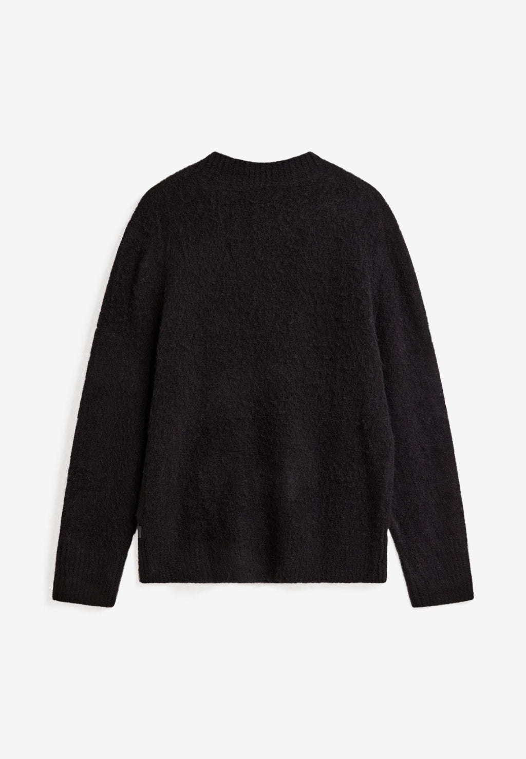 Pull ras du cou en maille fine - Noir