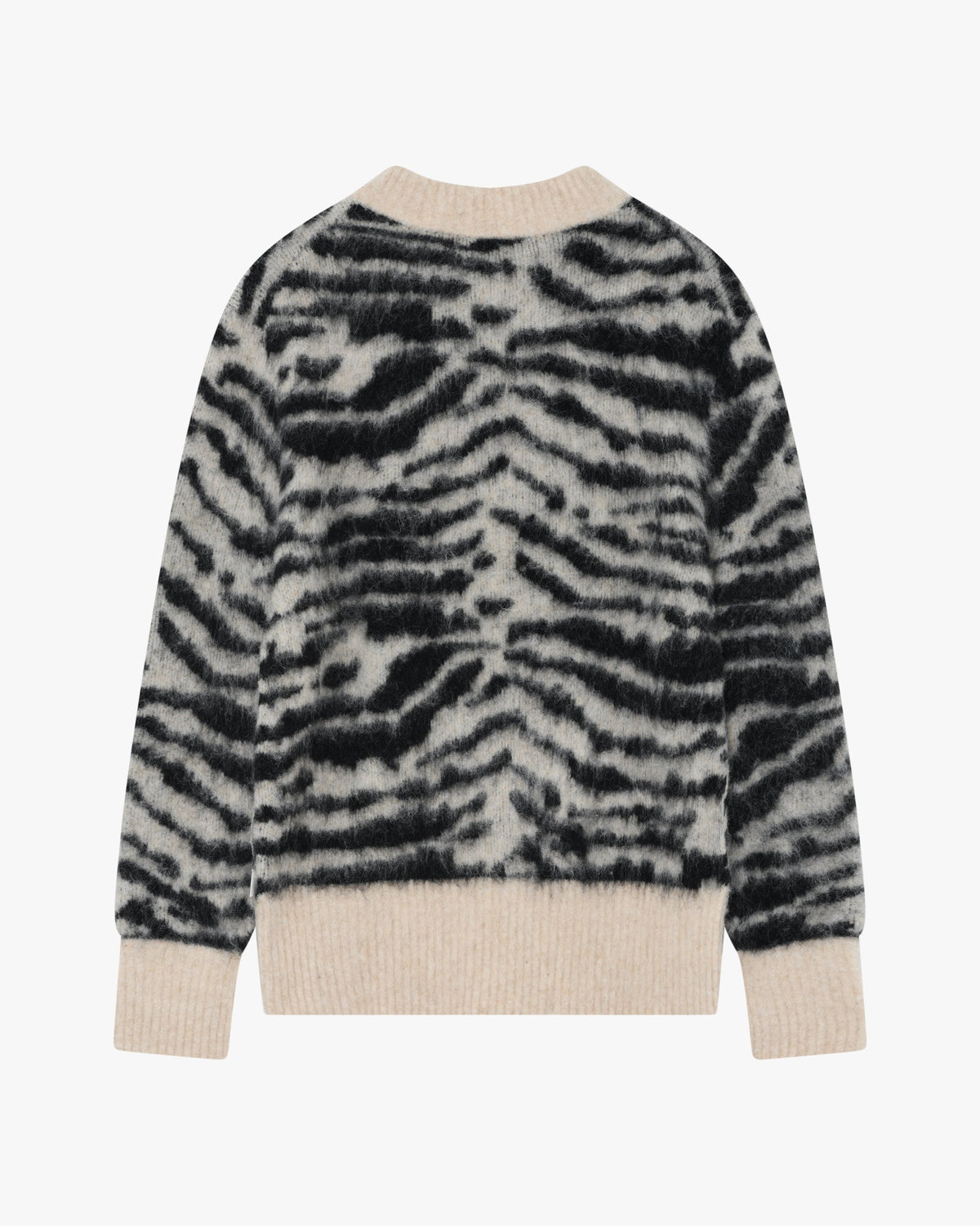 Pull col rond en maille fine - Tourterelle