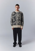 Pull col rond en maille fine - Tourterelle