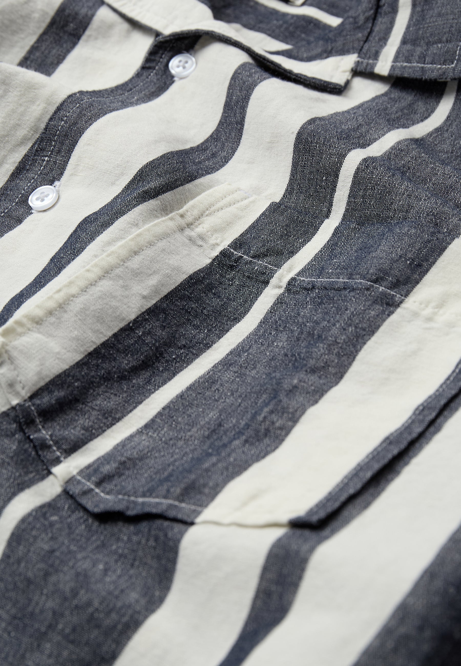 Reg ss striped shirt 4577 - Sky Captain