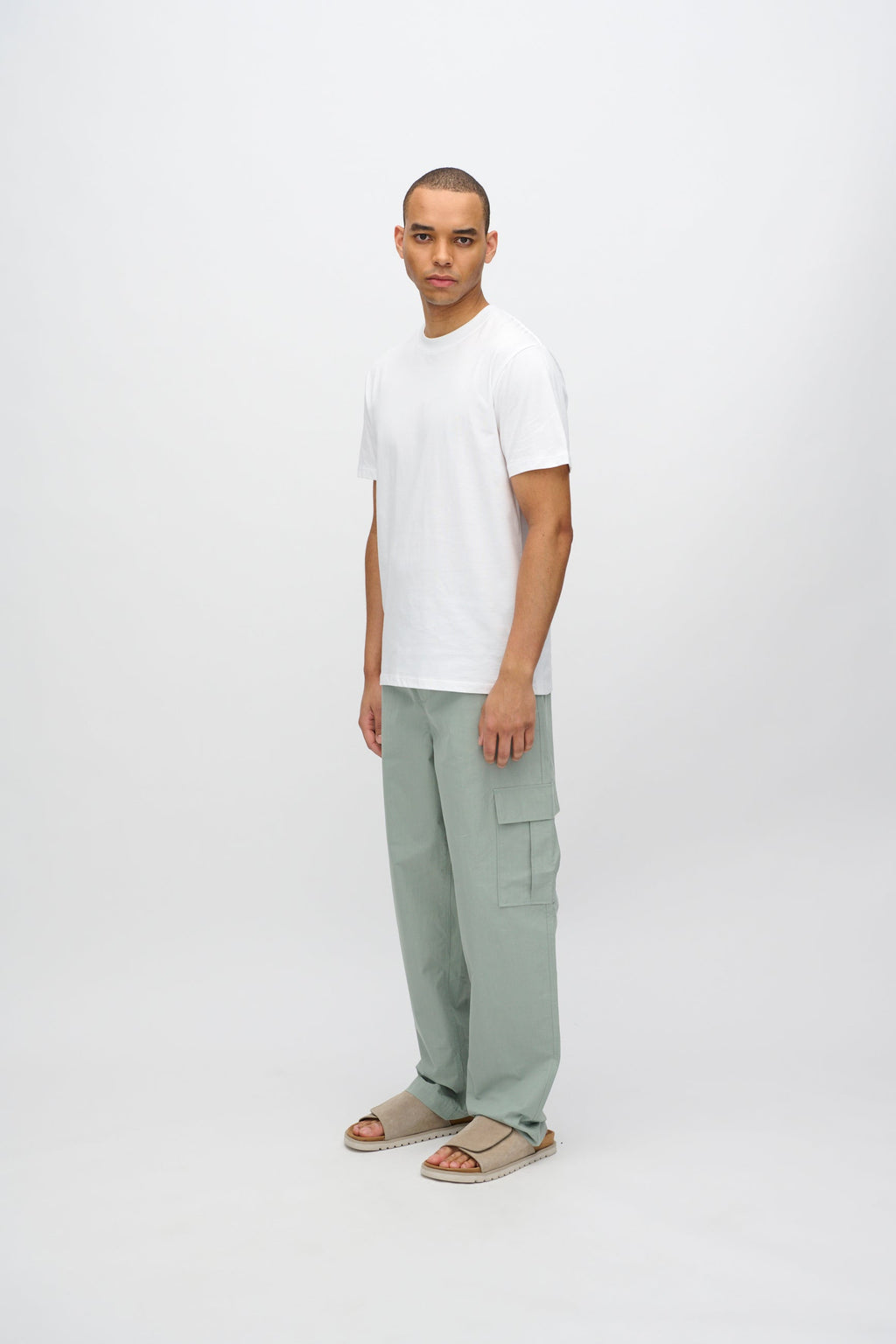 Relaxed cargo pants 4233 - Iceberg Green