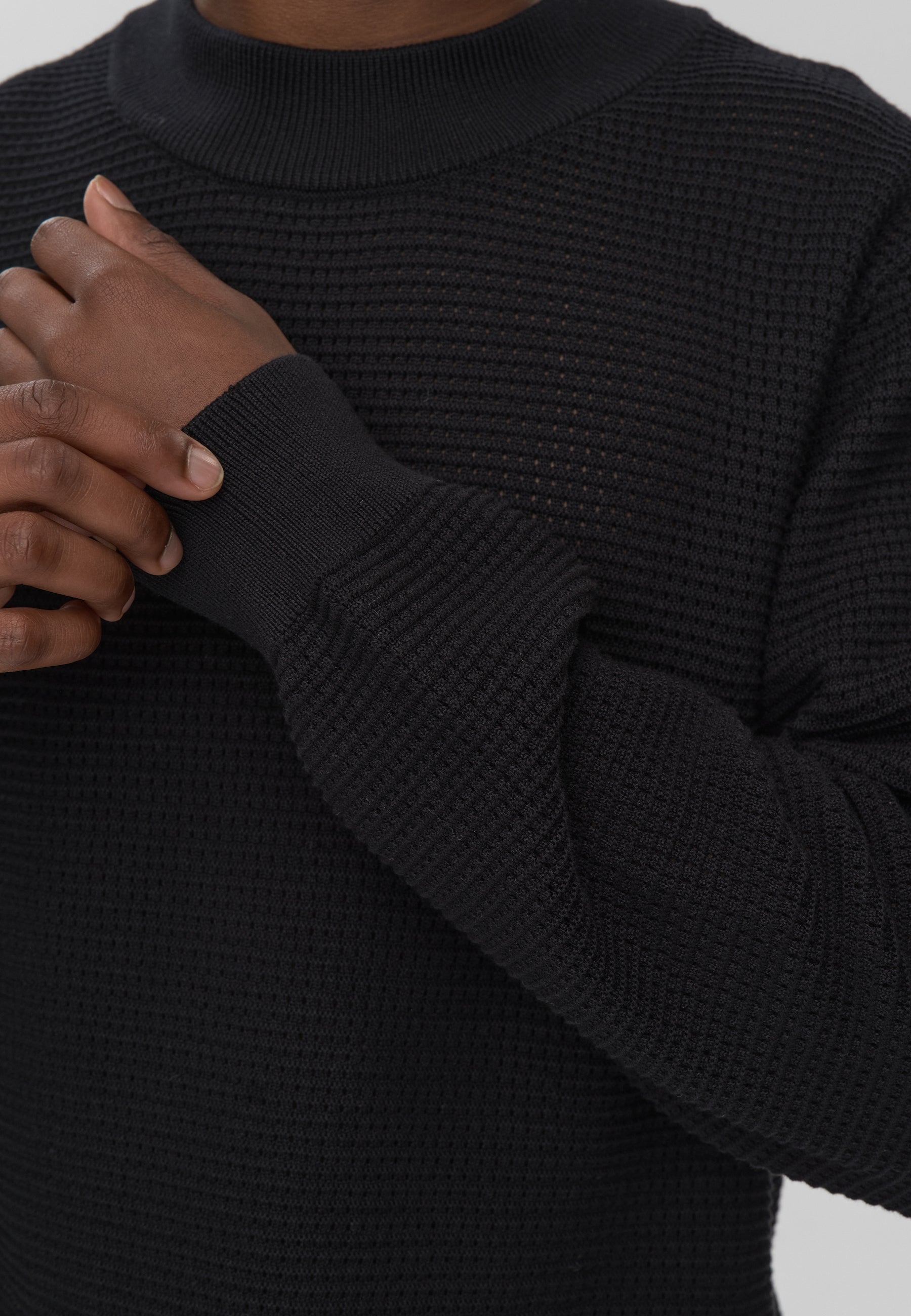 Joshua rlx ls jumper 4177 - Black