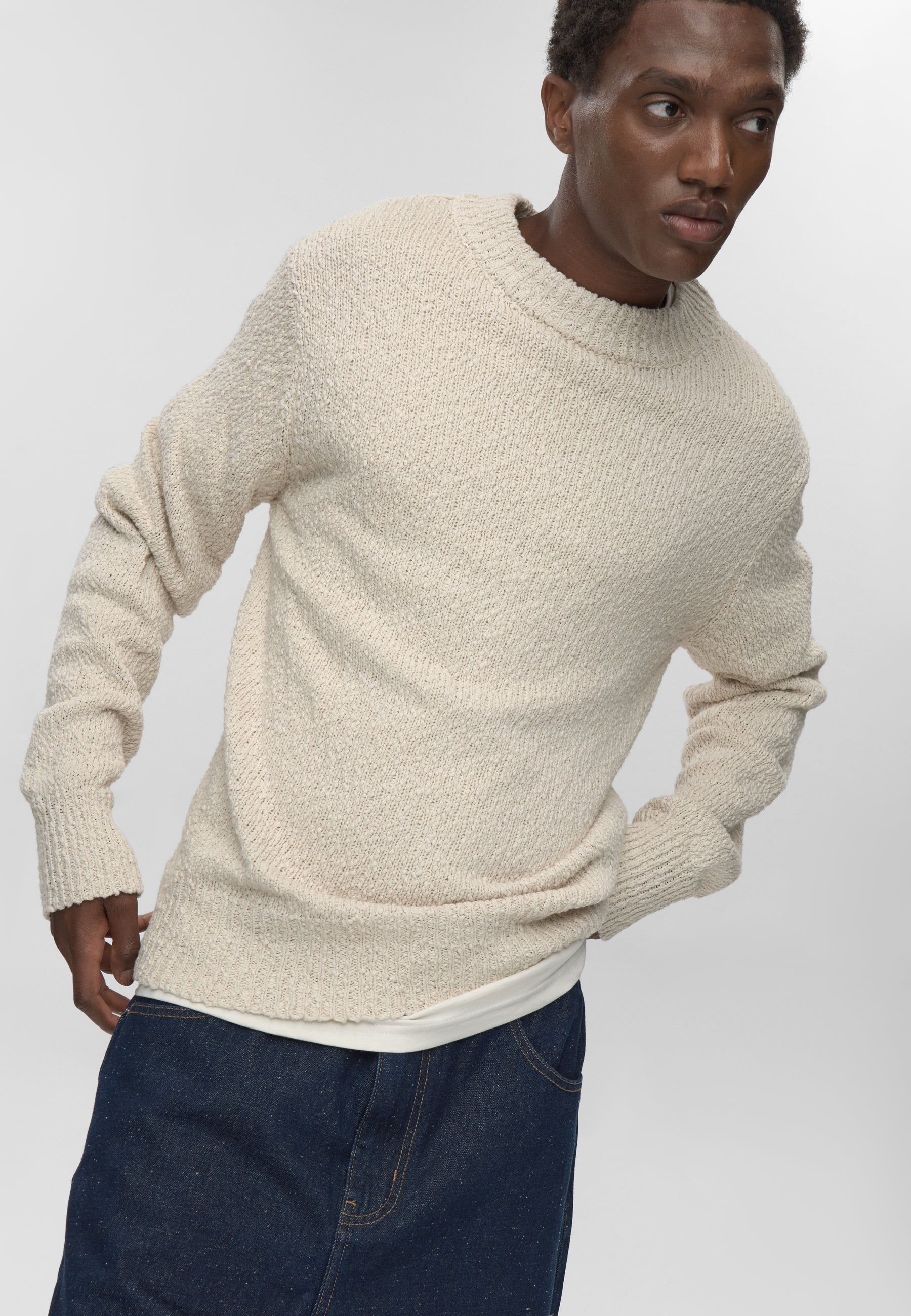 Joshua rlx ls jumper 4583 - Coco Milk