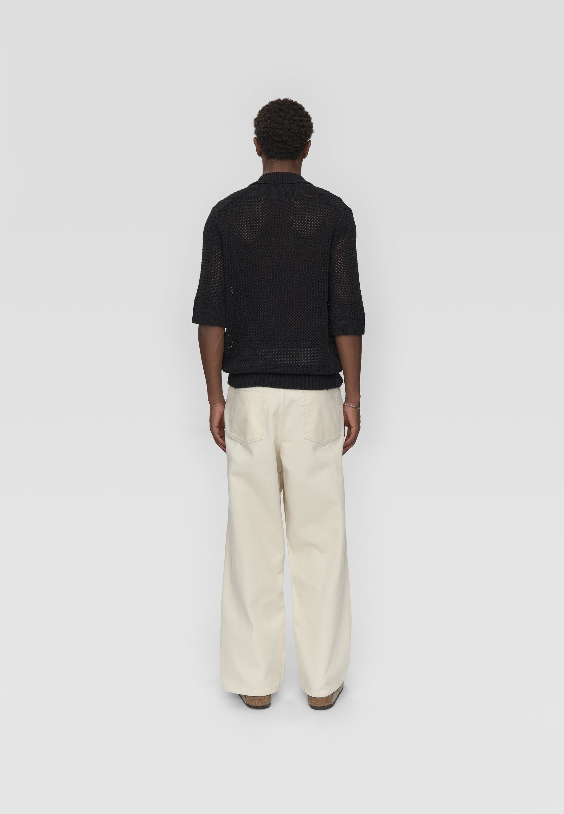 Kairo reg ss shirt 4550 - Black