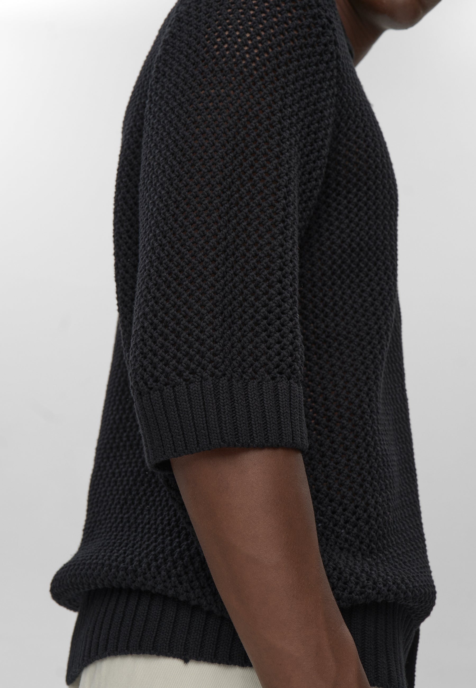 Kairo reg ss shirt 4550 - Black