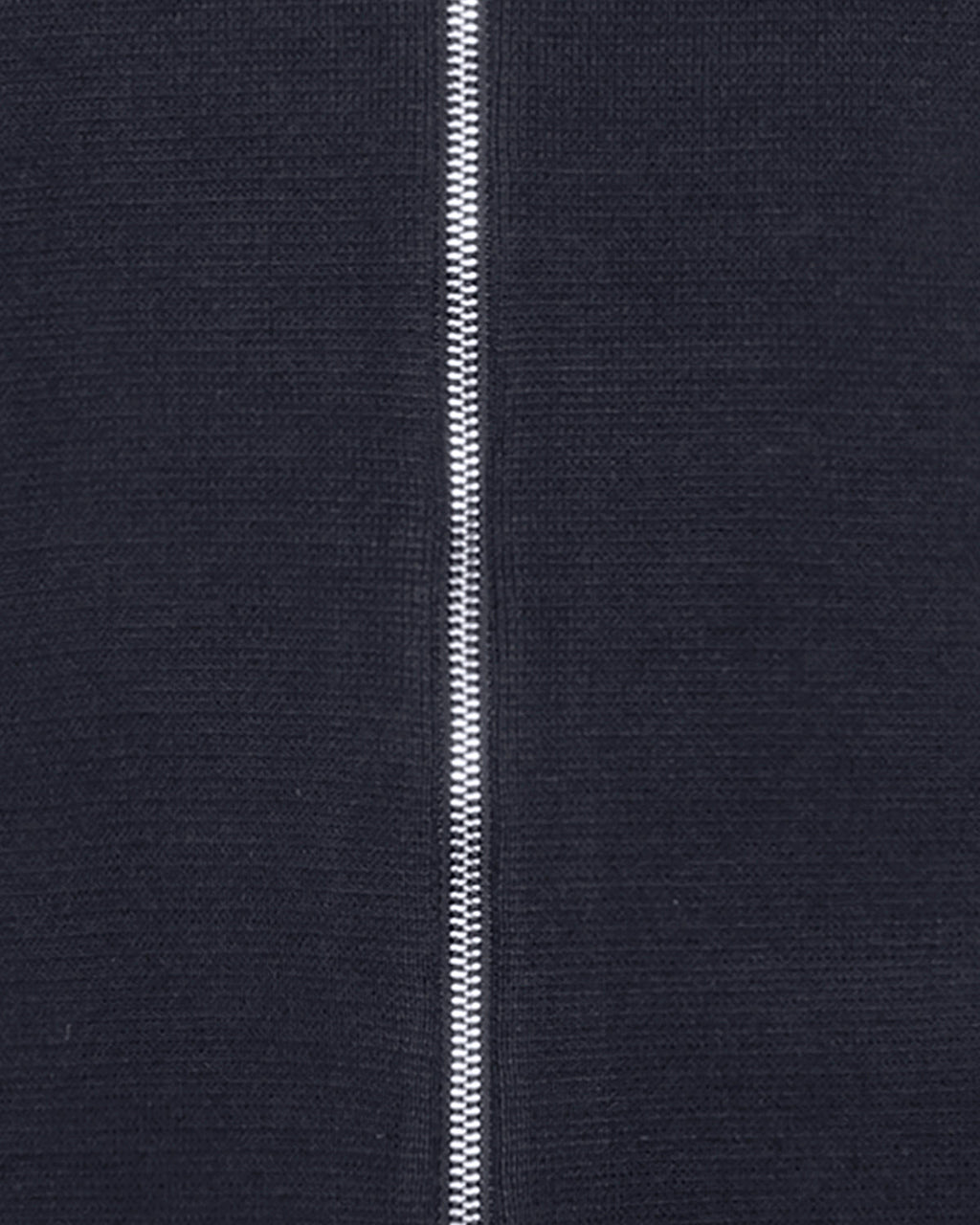 Polo en maille zippé – Bleu marine