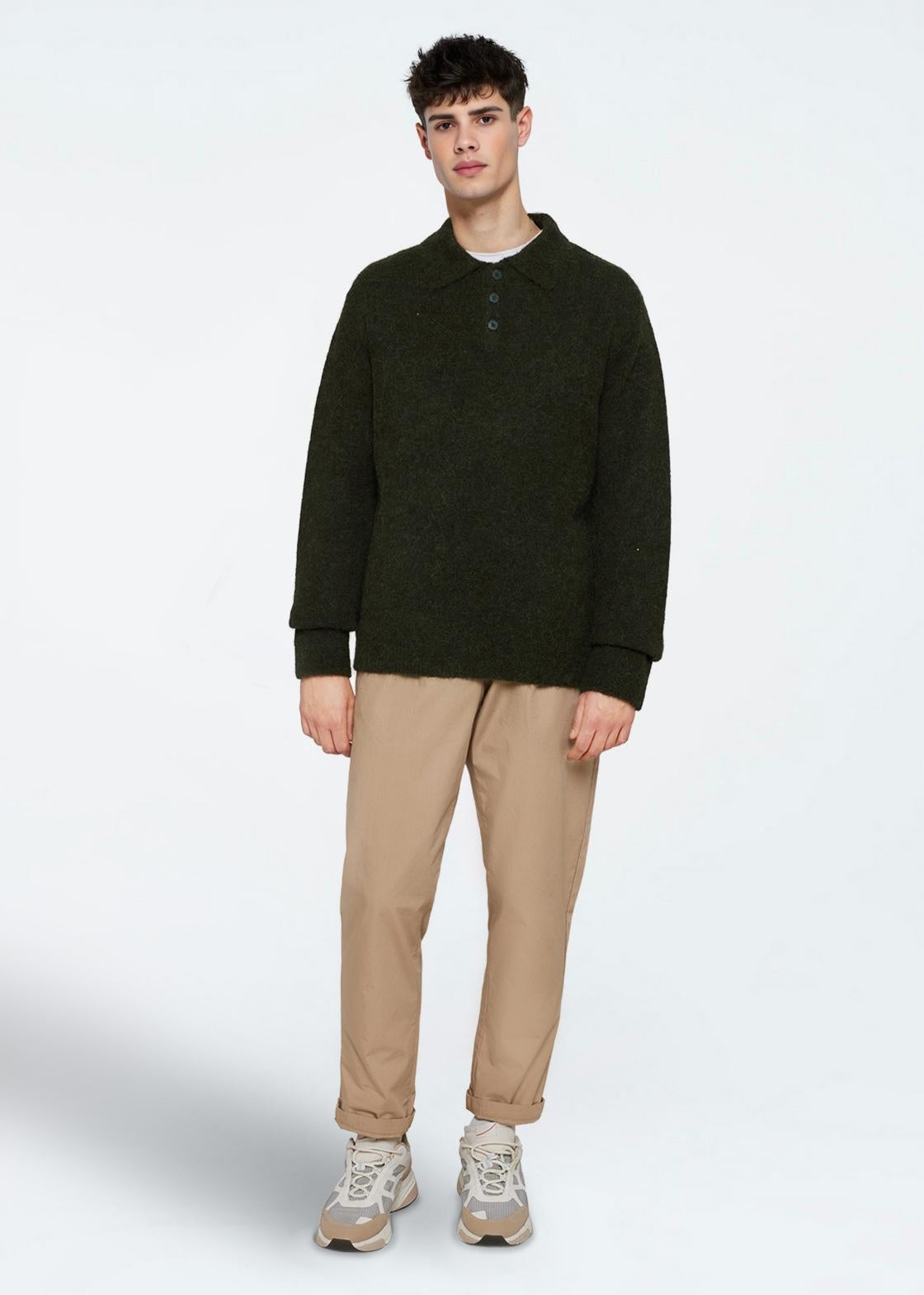 Kylo ls knit polo 3917 - Rosin