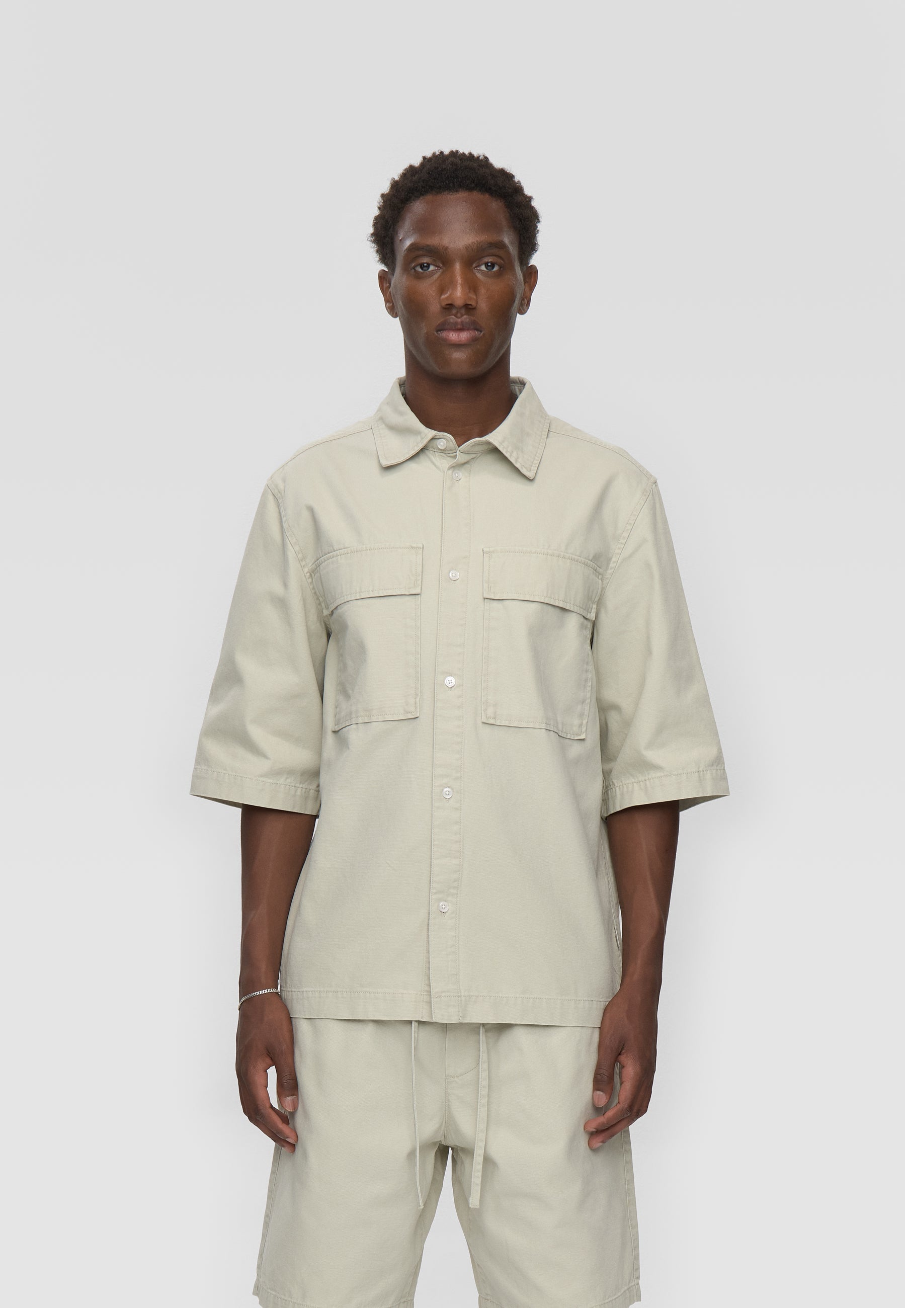 Lando reg ss shirt 4473 - Pelican