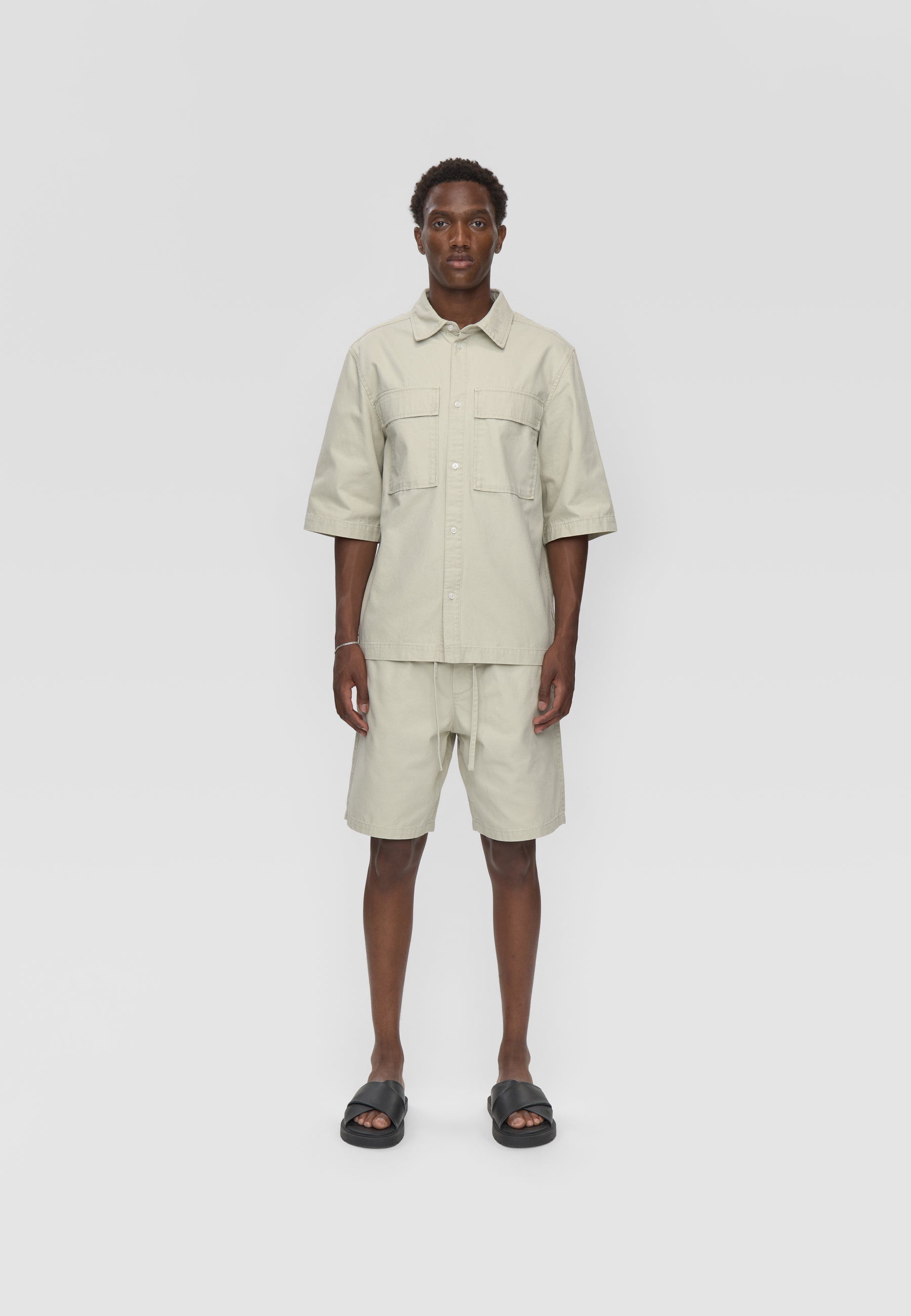 Lando reg ss shirt 4473 - Pelican