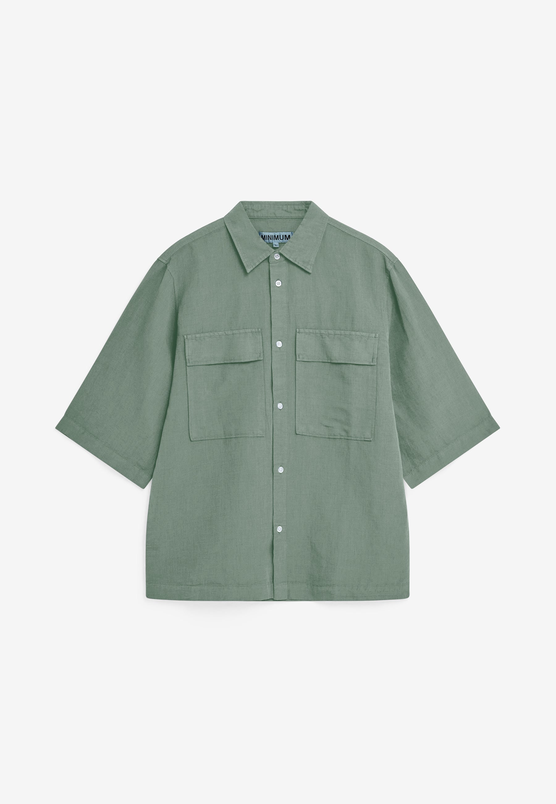 Lando reg ss shirt 4576 - Chinois green
