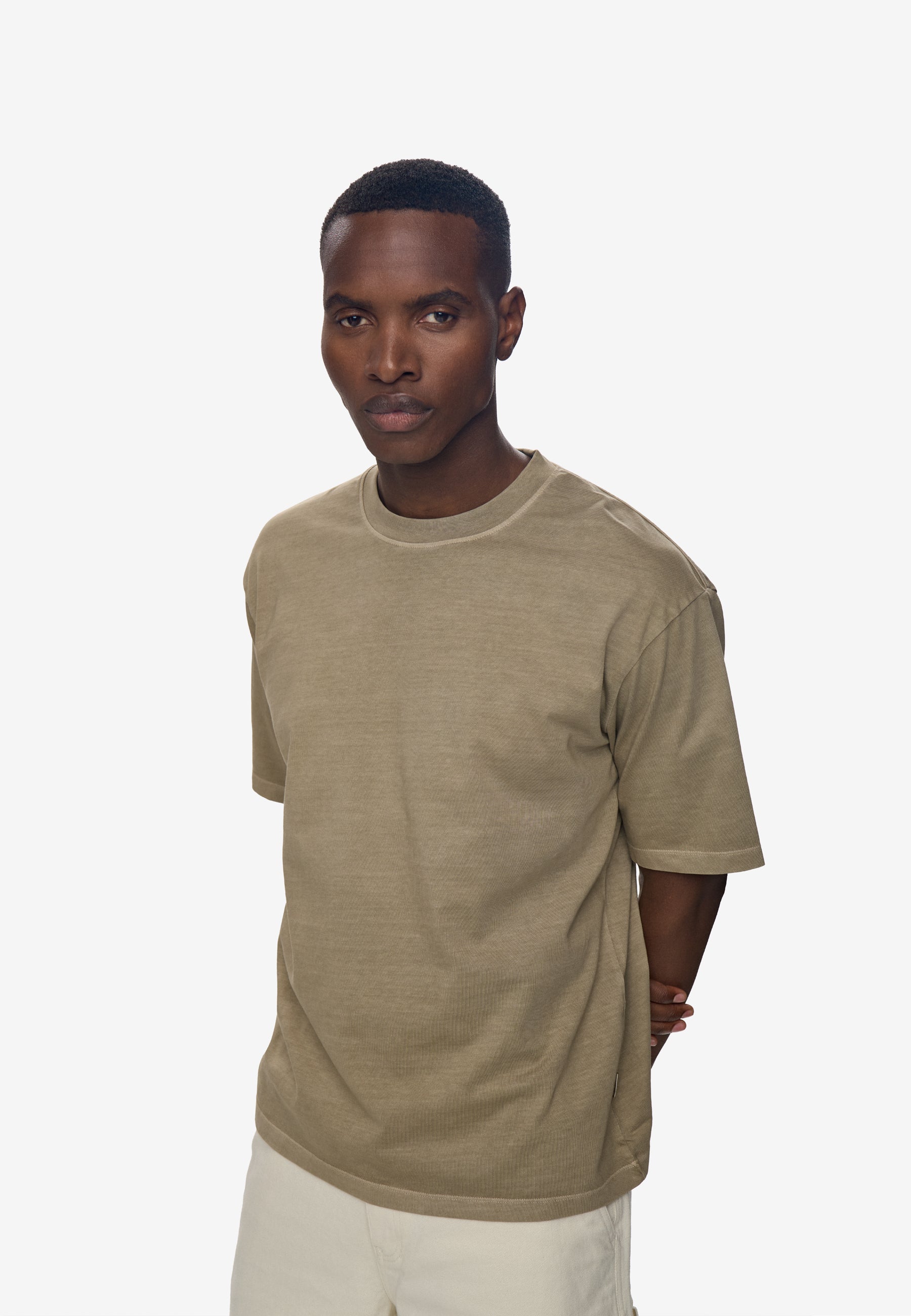 Lono short sleeved t-shirt 3412 - Greige