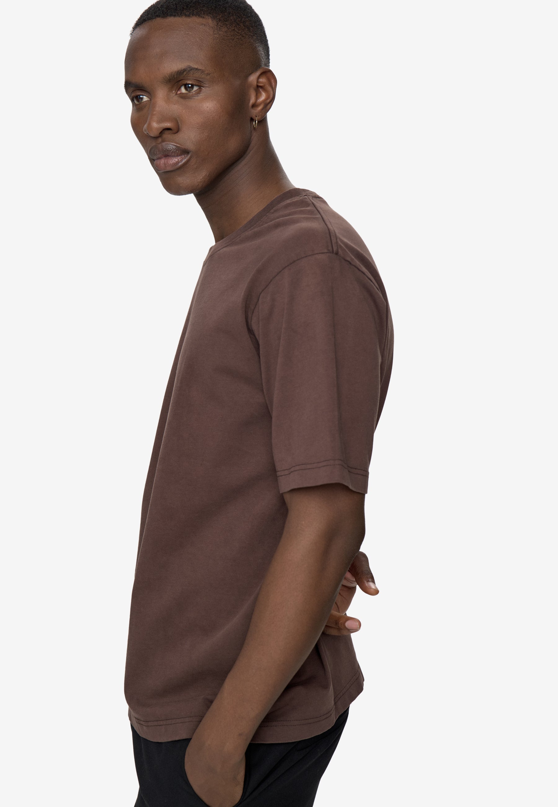 Lono short sleeved t-shirt 3412 - Seal Brown