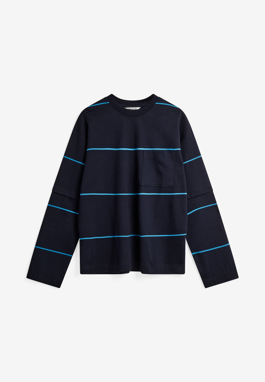 Luke ovz ls striped tee G4613 - Sky Captain