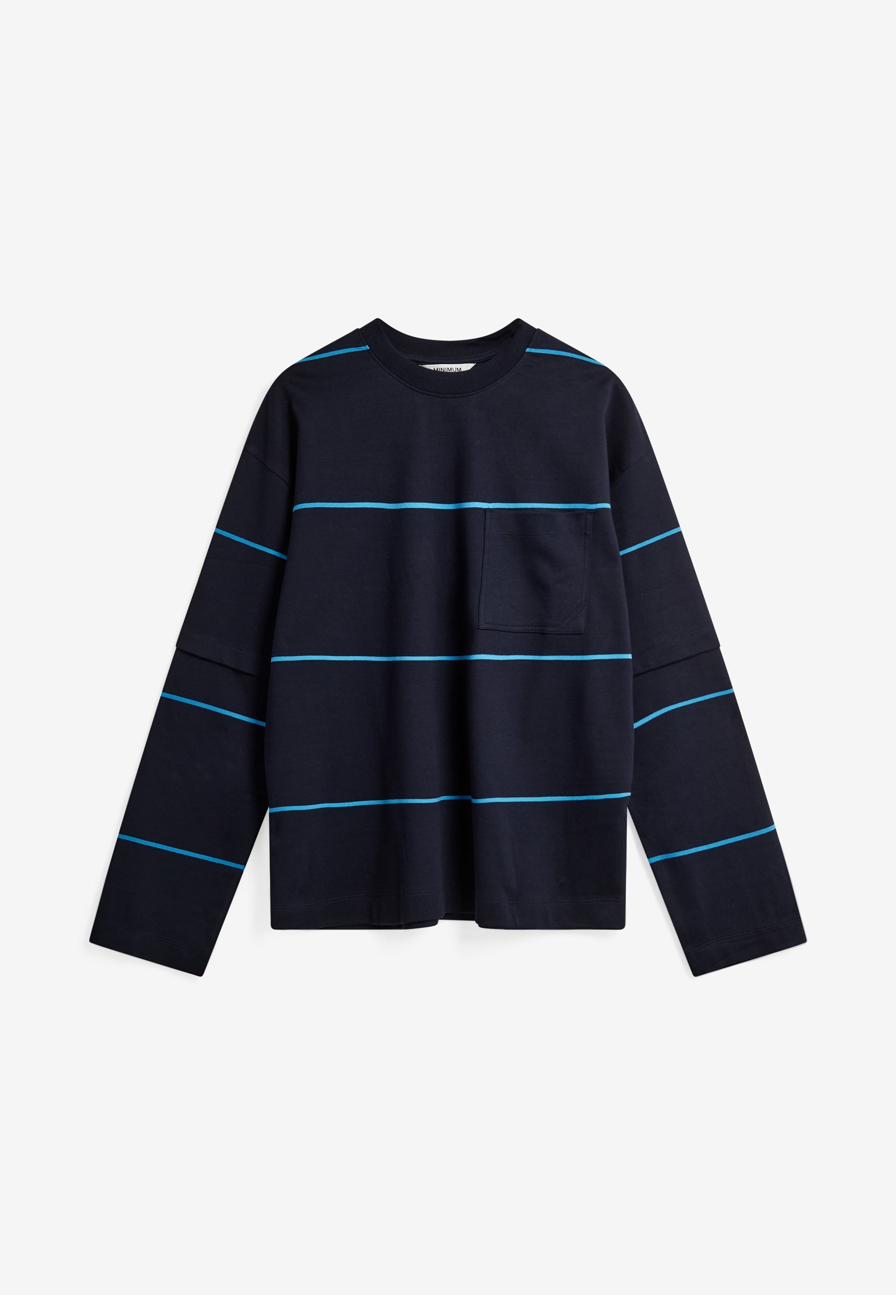 Luke ovz ls striped tee G4613 - Sky Captain