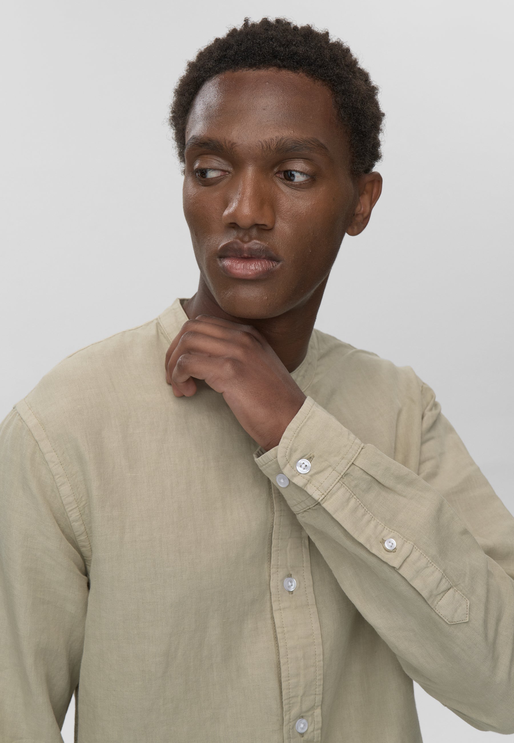 Mando reg ls shirt 4576 - Pelican