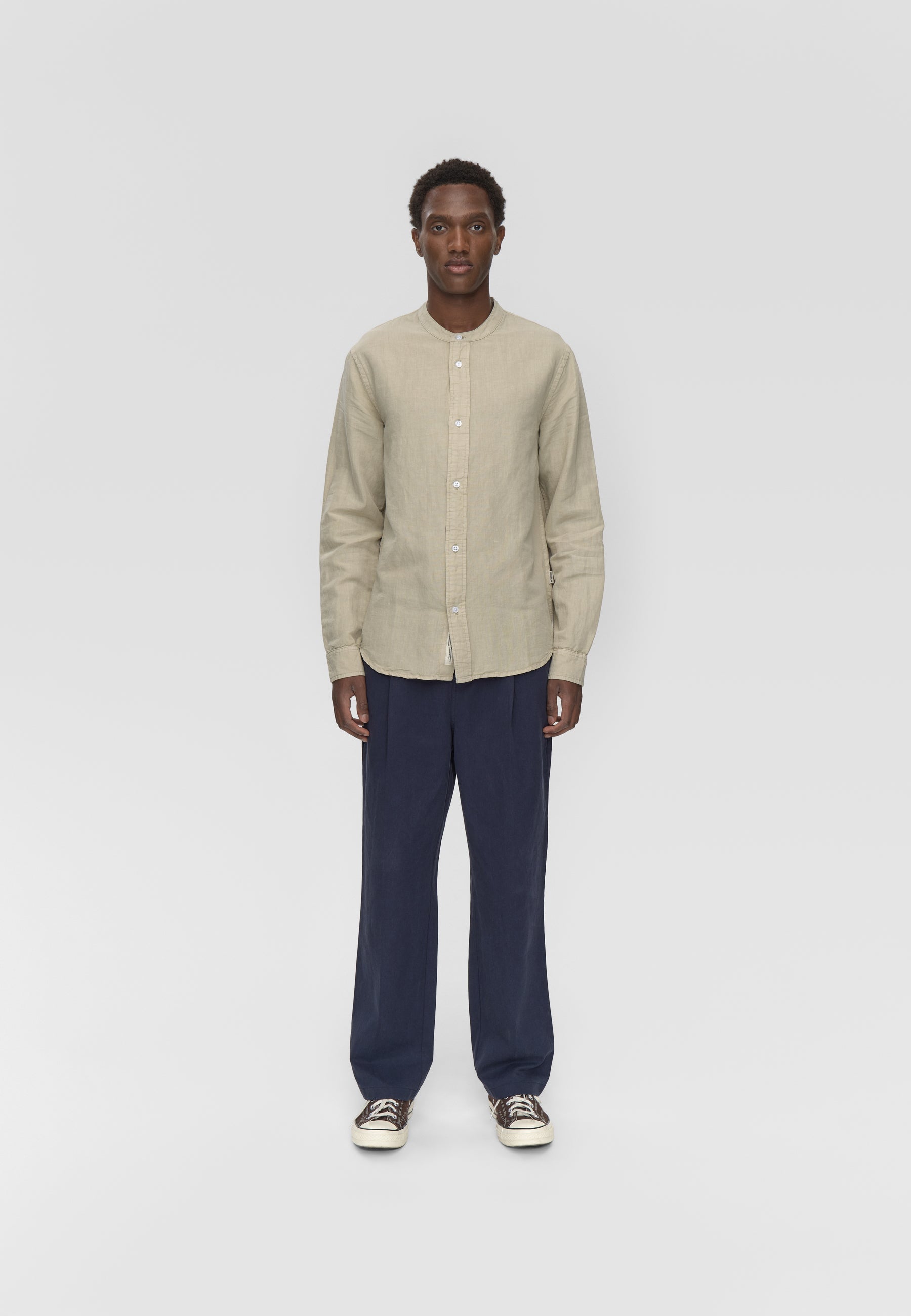 Mando reg ls shirt 4576 - Pelican