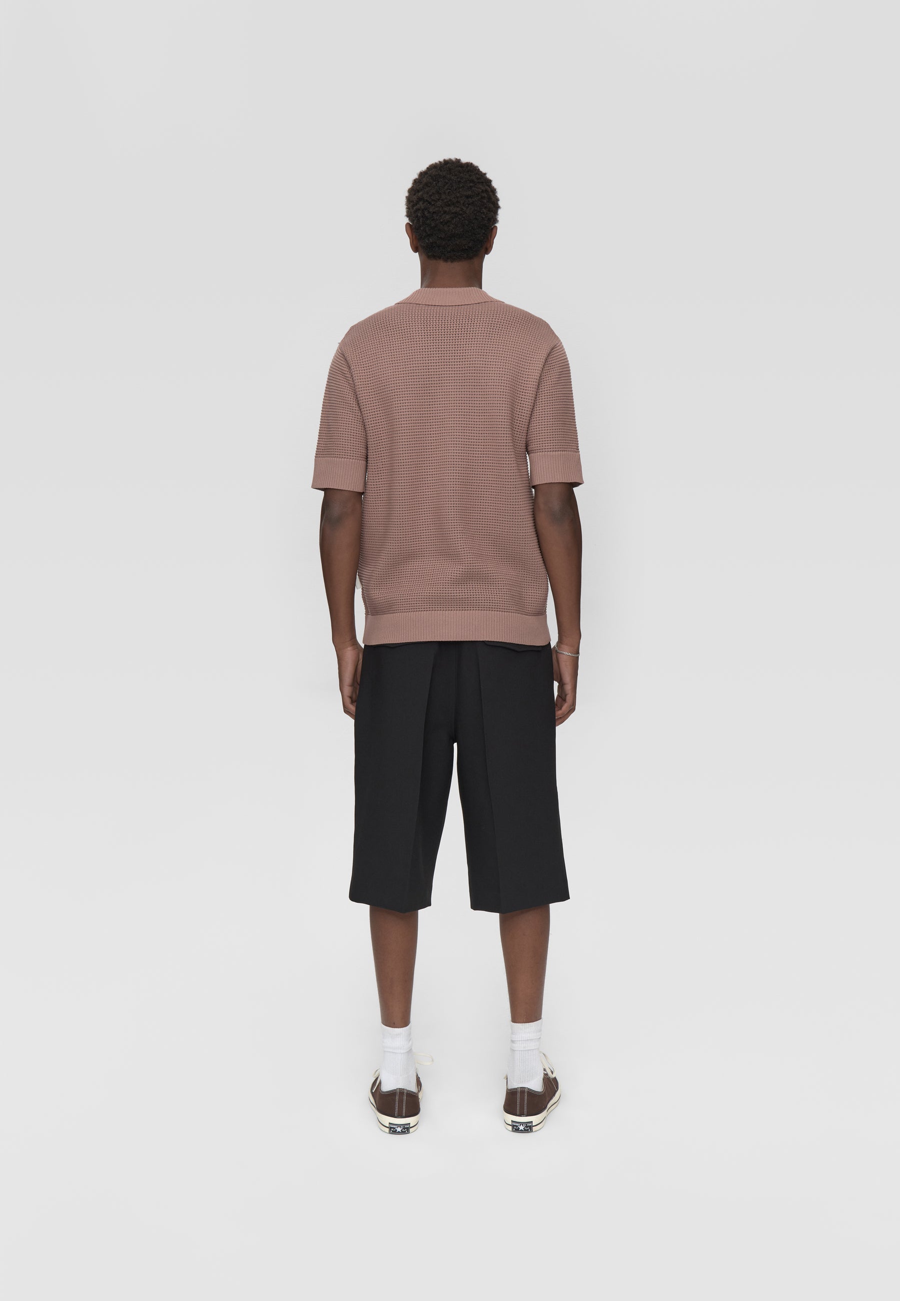Mason crochet polo shirt 4177 - Antler