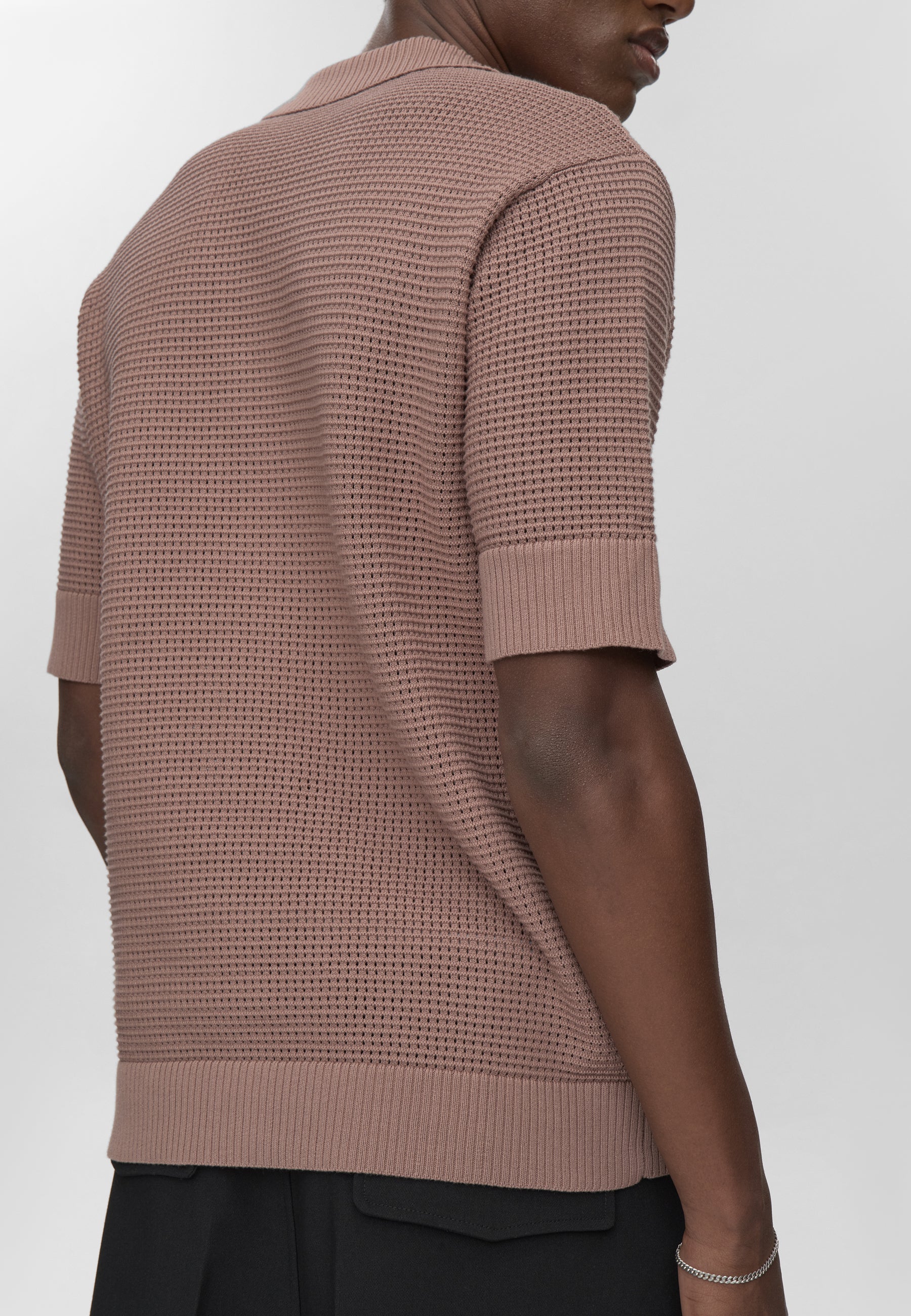 Mason crochet polo shirt 4177 - Antler