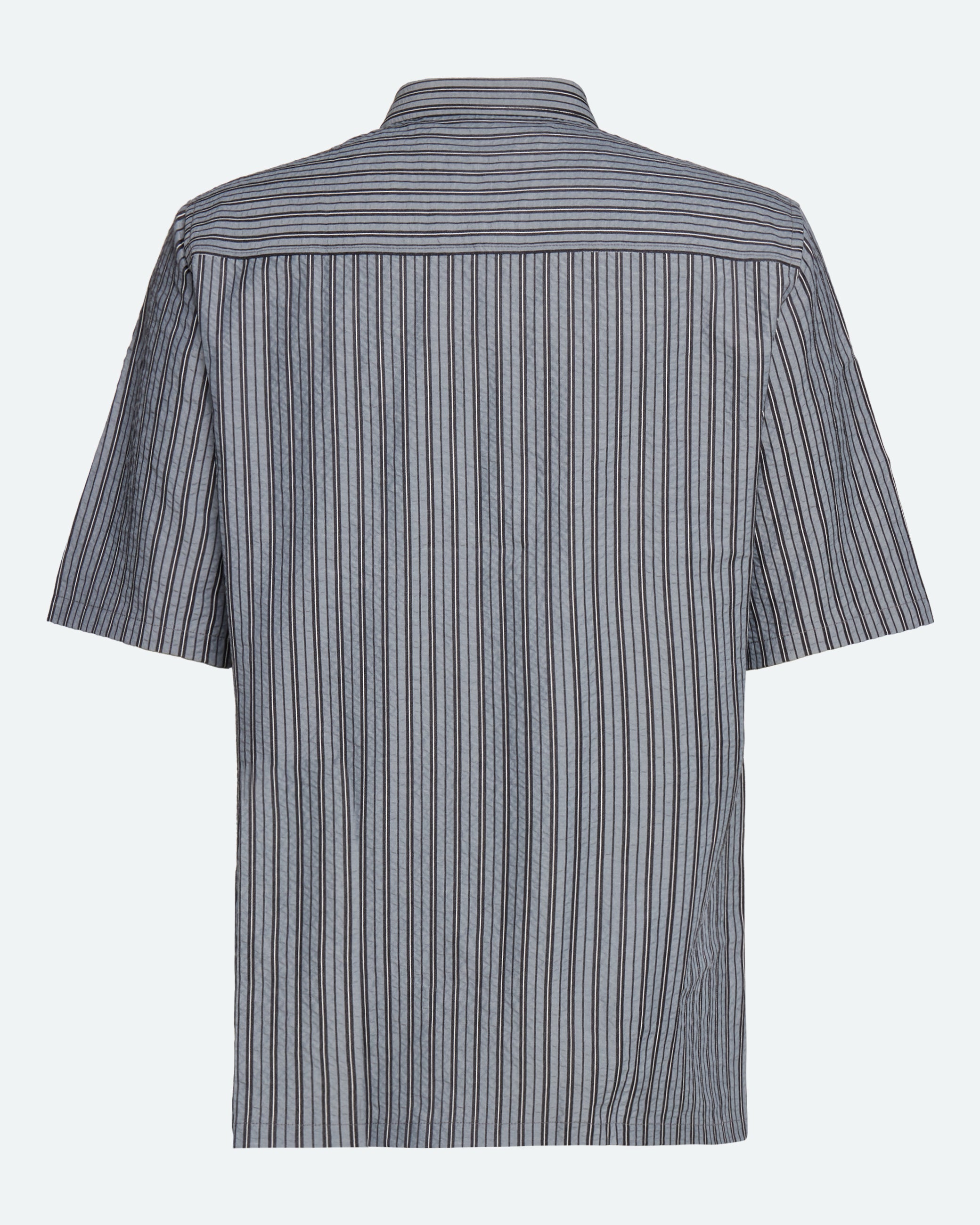 Nash short sleeved striped shirt 4242 - Black