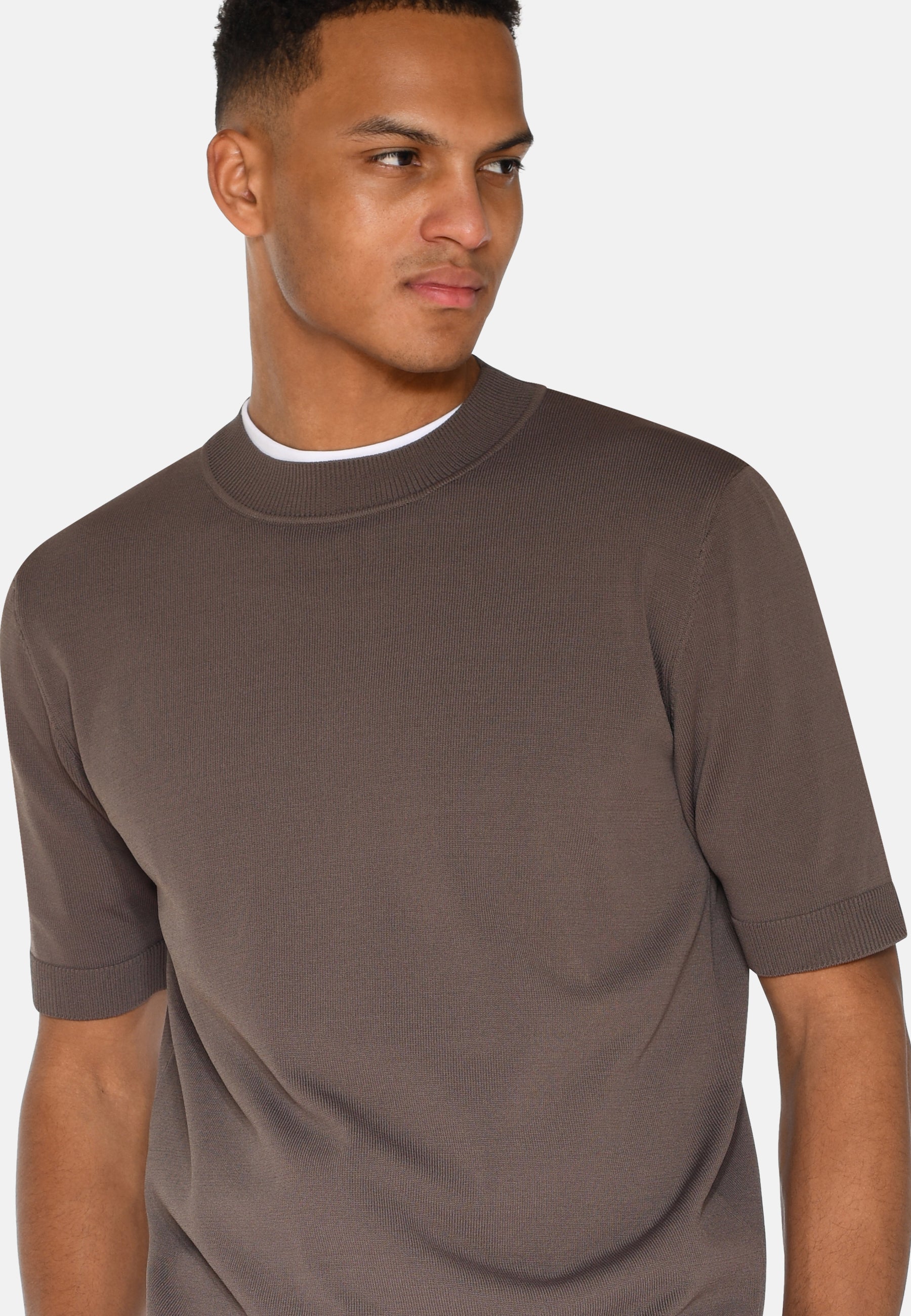 Parker knit t-shirt 4180 - Shitake