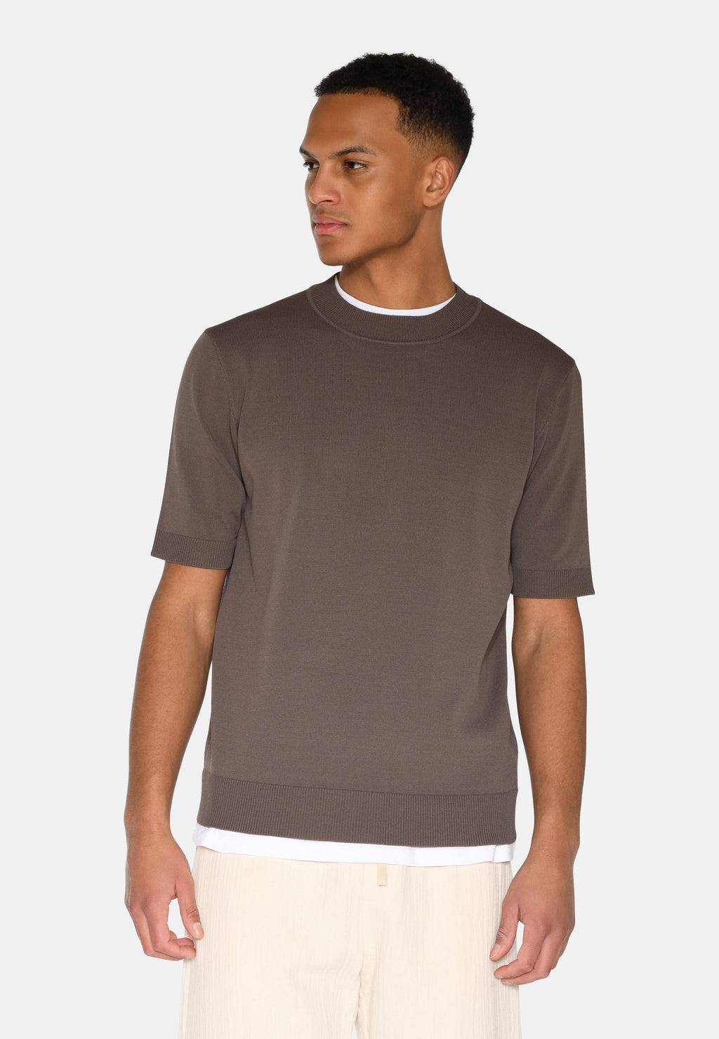 Parker knit t-shirt 4180 - Shitake