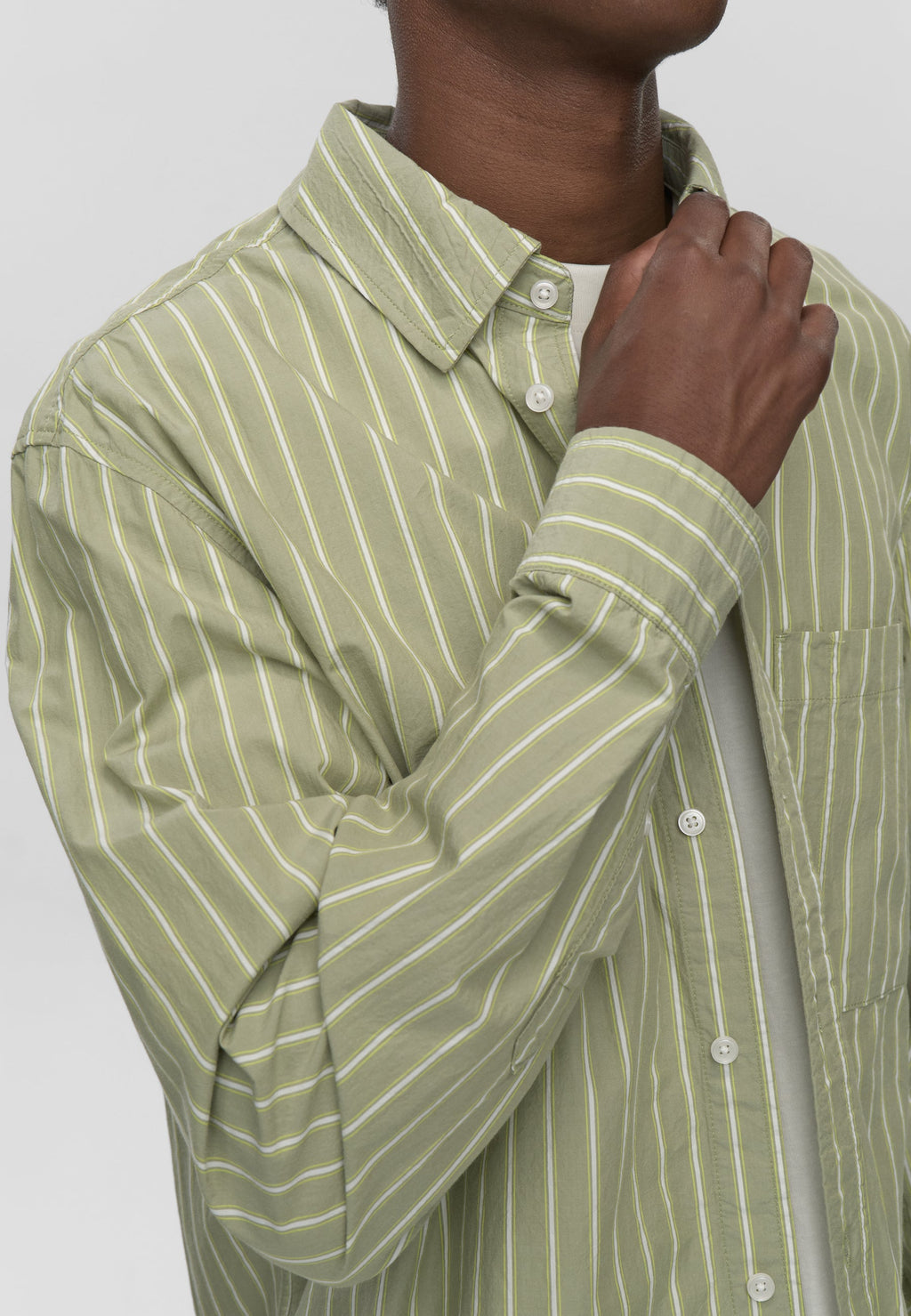 Pedro rlx ls striped shirt 4564 - Desert Sage