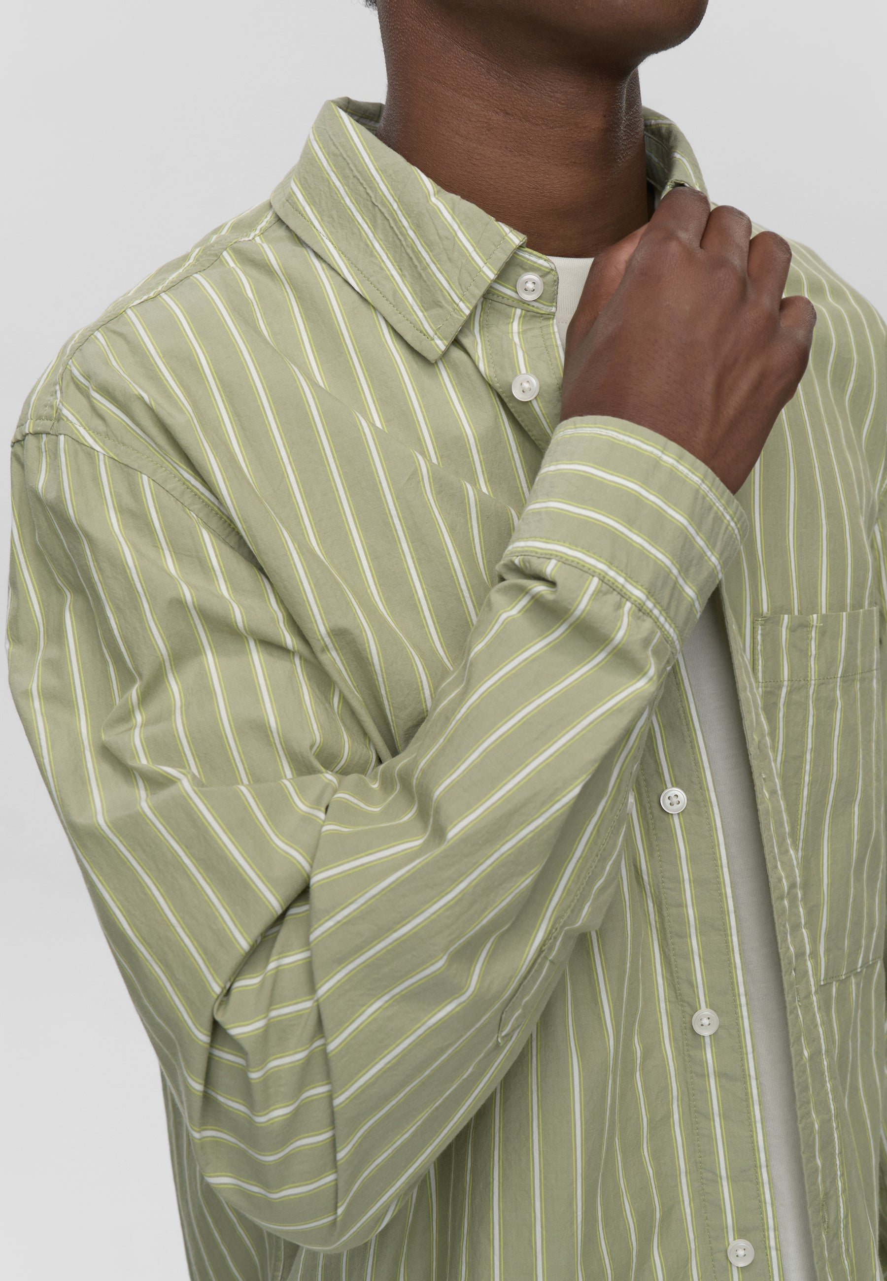 Pedro rlx ls striped shirt 4564 - Desert Sage