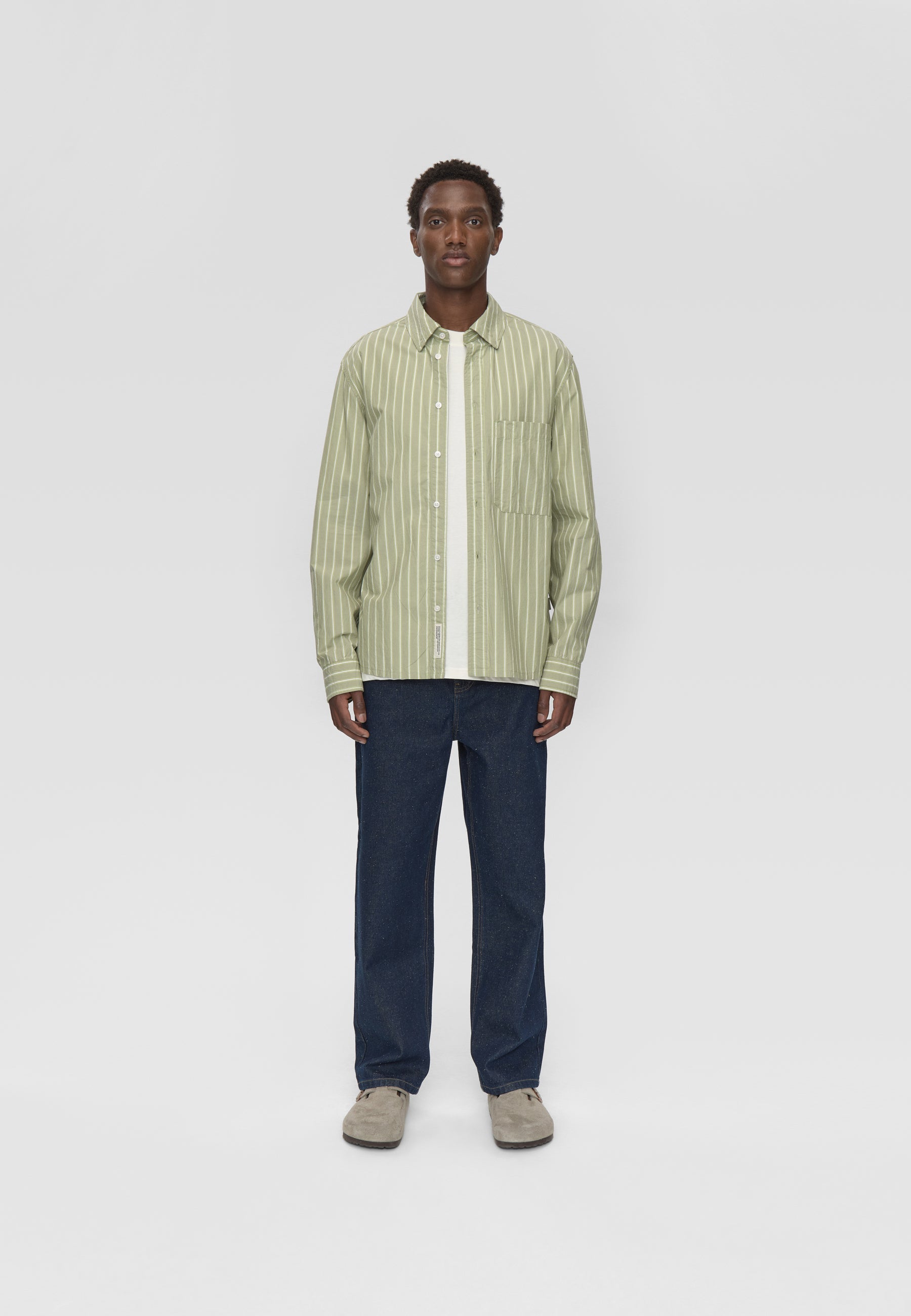 Pedro rlx ls striped shirt 4564 - Desert Sage