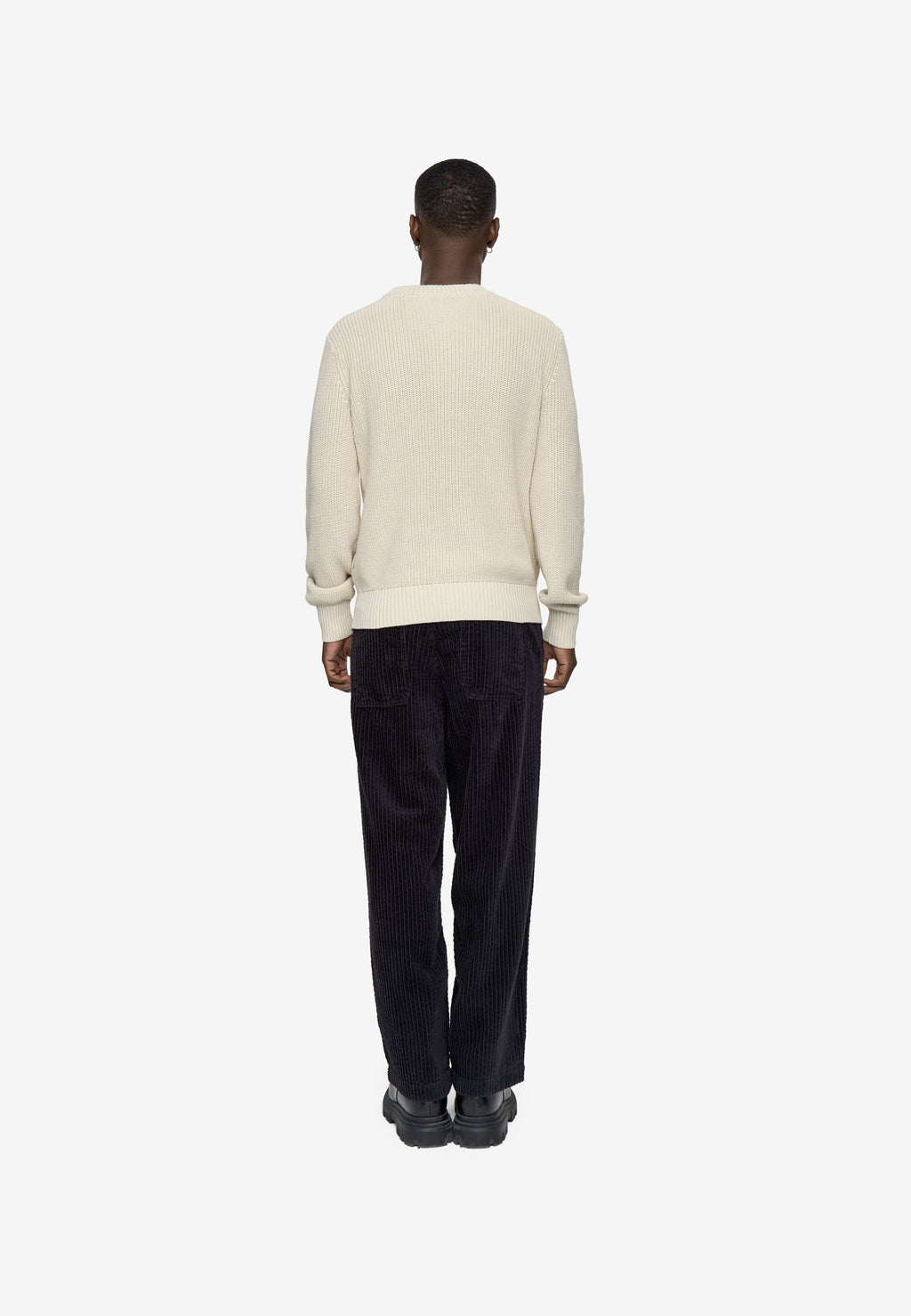 Rob basic knit sweater G006 GOTS - Pelican