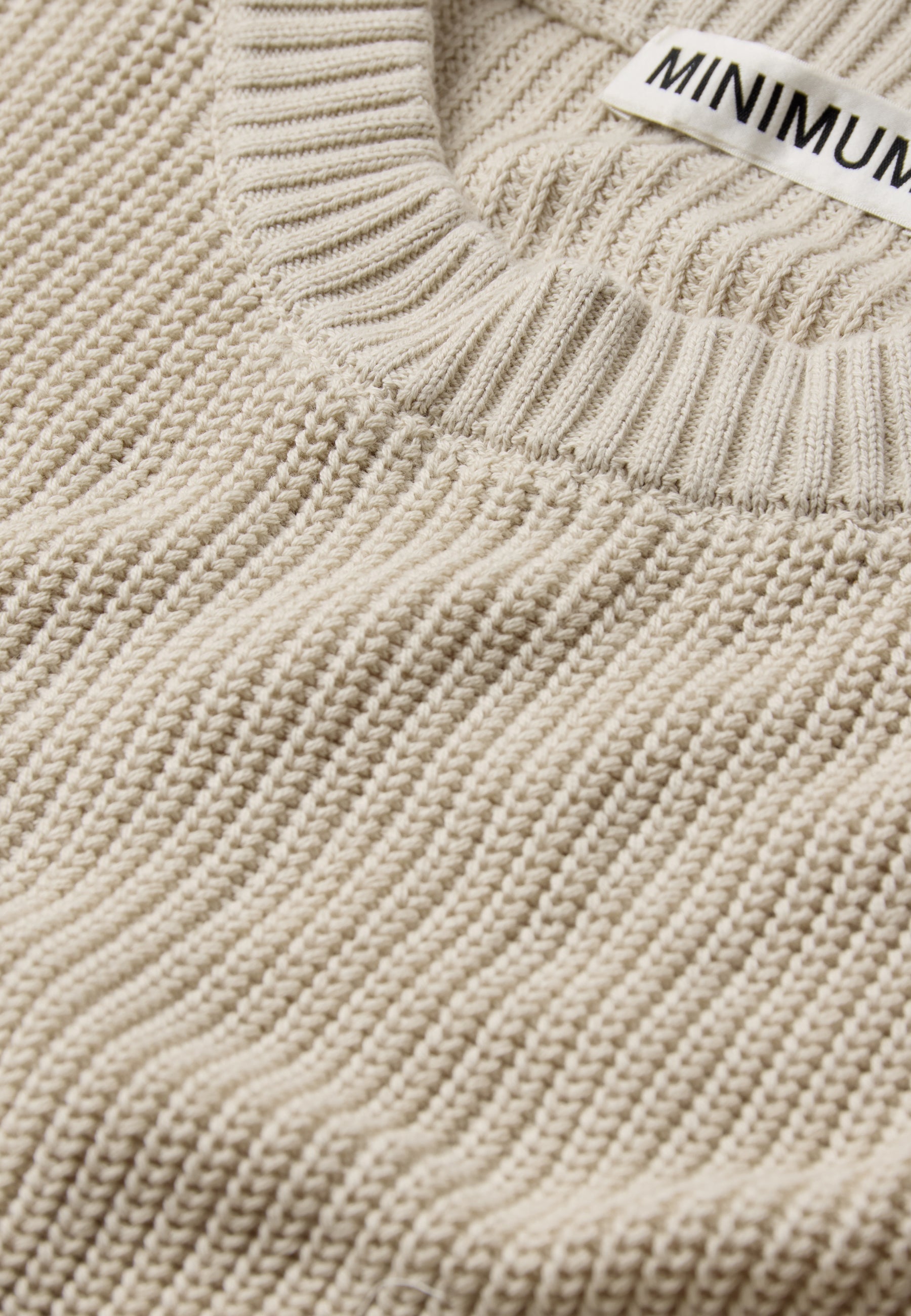 Rob basic knit sweater G006 GOTS - Pelican