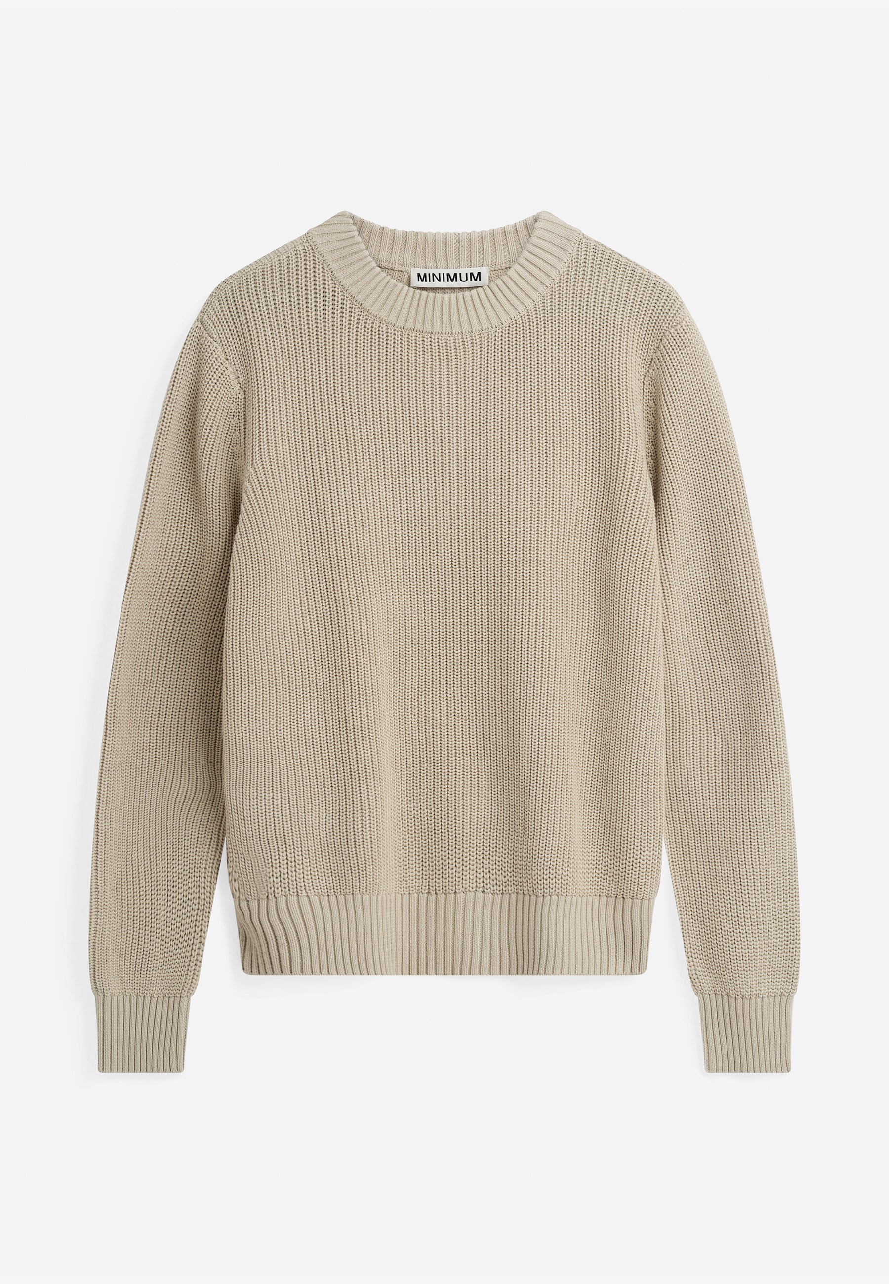 Rob basic knit sweater G006 GOTS - Pelican
