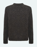 Pull mérinos maille fine - Gris chiné foncé