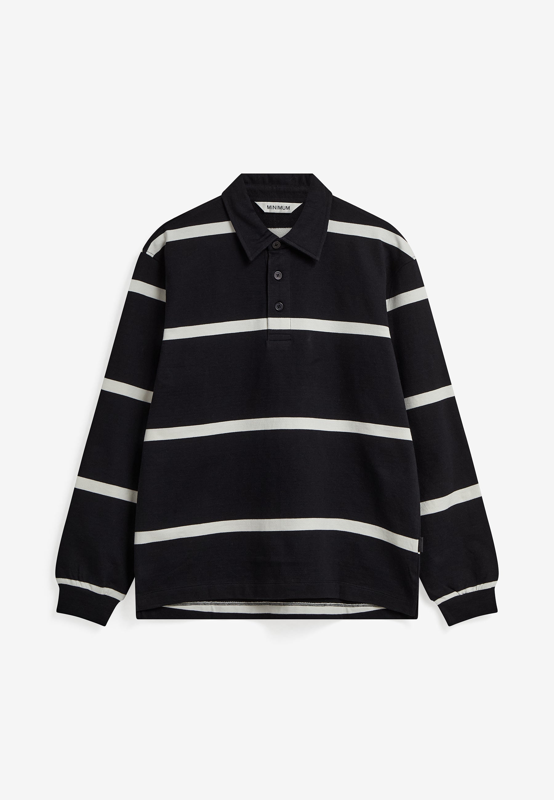 Tate rlx YD strp ls polo G4881 - Black