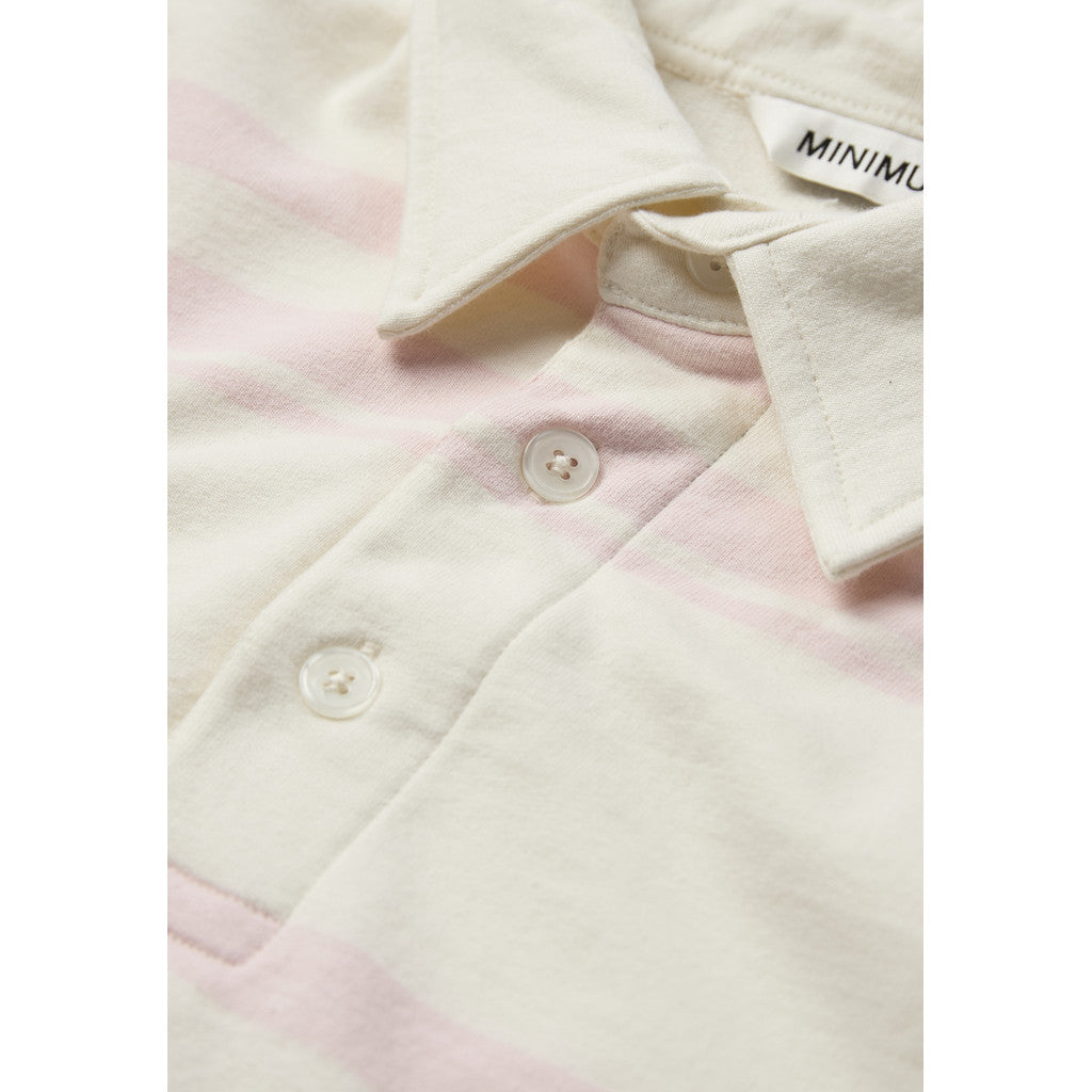 Tate rlx ls strp polo G4605 - Primrose pink