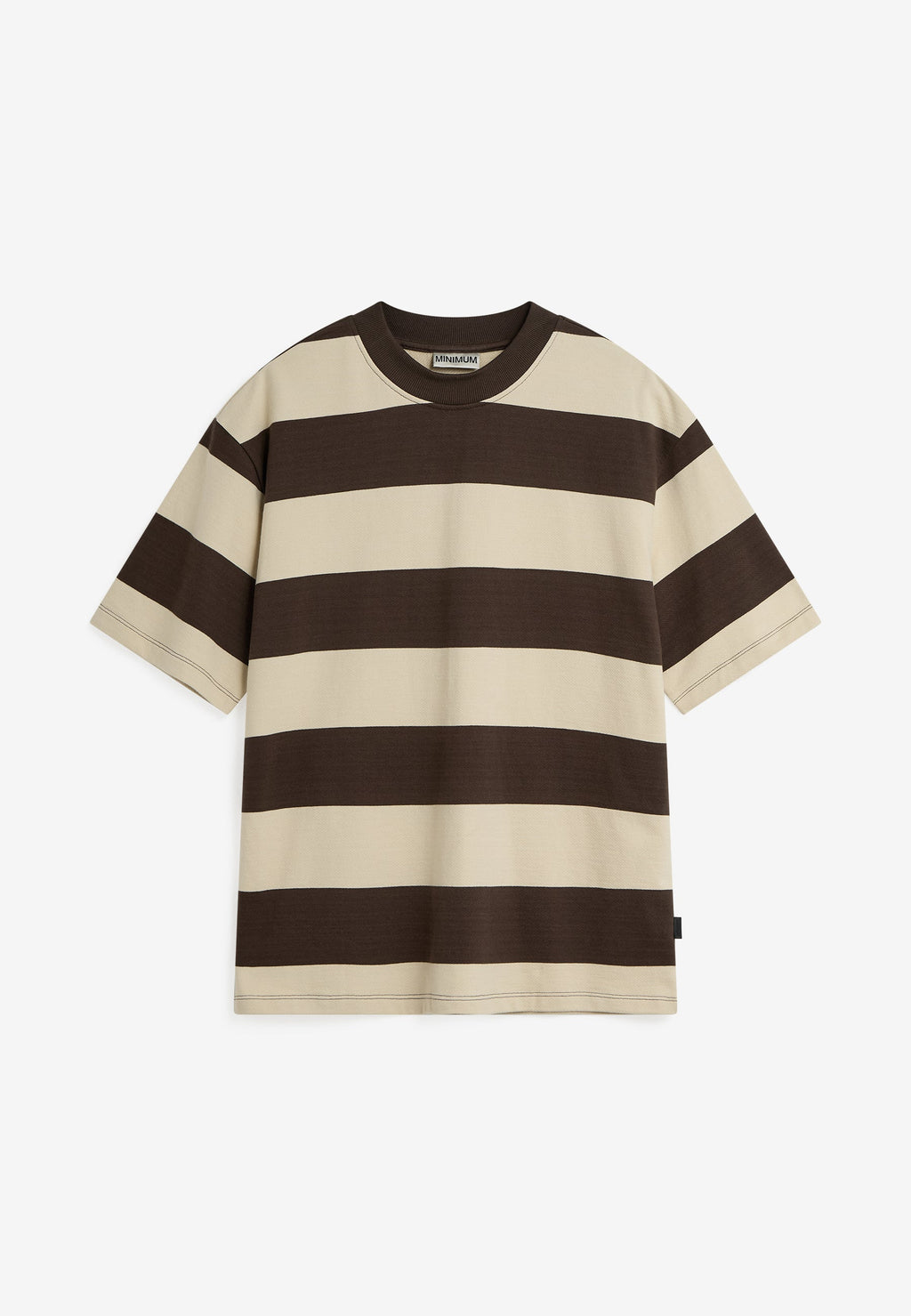 Terry rls YD strp ss tee G4607 - Turkish Coffee