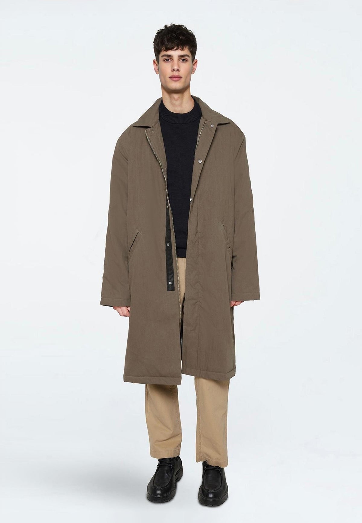 Manteau classique en mélange de laine - Tortue marine