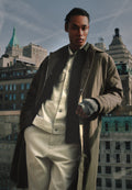 Manteau classique en mélange de laine - Tortue marine